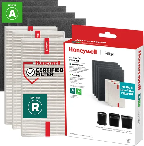 Honeywell Kit de Repuesto de Filtro Purificador de Aire HEPA para Purificadores de Aire de las Series HPA300, HPA3300, HPA5300, HPA8350, Paquete