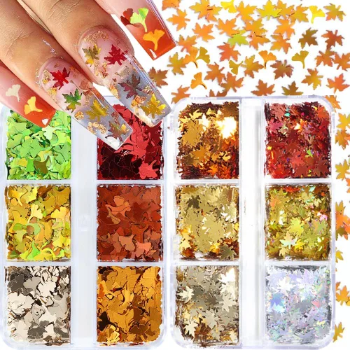 Vista 11 de Abalorios de uñas de flores 3D, 2 cajas de acrílico 3D de flores de arte de uñas y gemas blancas y rosas mezcladas con diamantes de imitación