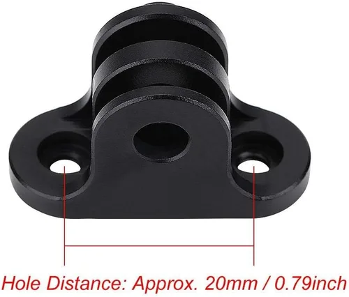 Vista 6 de Vbestlife Soporte de metal para computadora de bicicleta, soporte de adaptador de cámara, accesorio de adaptador de montaje combinado