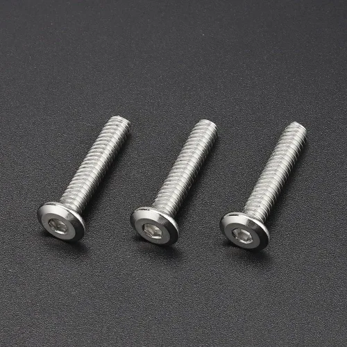Vista 3 de 1/4-20 x 1-1/4" (30 PCS) Tornillo de cabeza plana de cabeza plana, 304 tornillos de unión de acero inoxidable 18-8, rosca completa, pernos