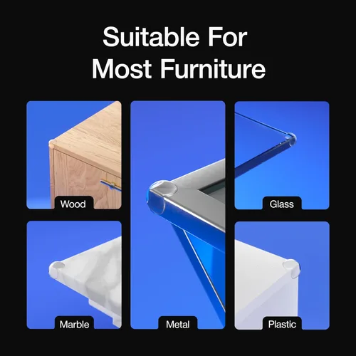 Vista 2 de Protector de esquinas para bebés, protector de esquinas para bordes, amortiguadores a prueba de bebés para cubrir bordes afilados de muebles