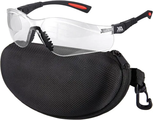 Vista 11 de xaegistac Gafas de tiro antivaho, protección ocular para el campo de tiro, lentes de seguridad ajustables con estuche rígido con cremallera