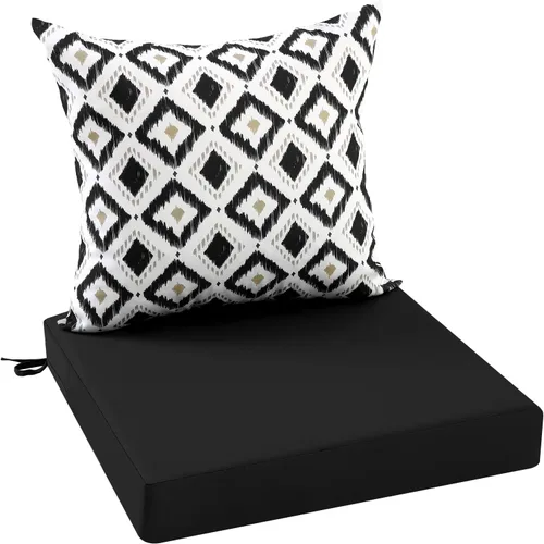 Vista 10 de idee-home Cojines impermeables para asiento de exteriores, para muebles de patio, cojines de repuesto para asiento profundo Hampton Bay