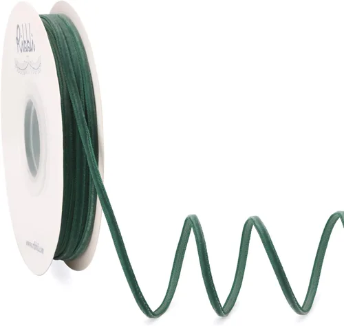 Vista 37 de Ribbli - Cinta de terciopelo marrón de 1 pulgada, carrete continuo de 25 yardas - Cinta navideña marrón para envoltorios de regalo, manualidades