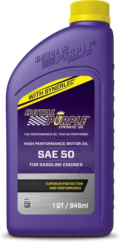 Vista 3 de Royal Purple 01050 SAE 50 Aceite de motor sintético de alto rendimiento resistente - Botella de 1 cuarto de galón