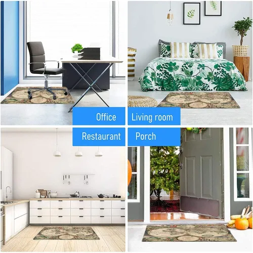 Vista 105 de Teal Hardwood Floor Desk Chair Mat, Painted Wood Board Horizontal Lines Birthdays Easter Holiday Print Backdrop Image, Protects Hardwood Floor Under