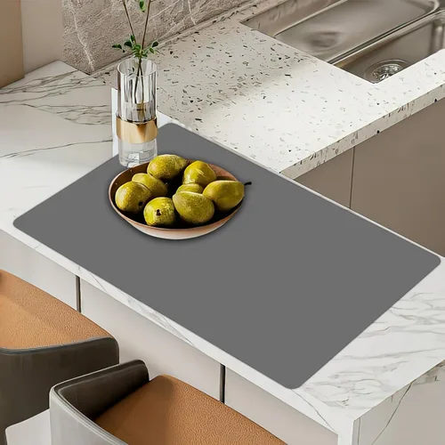 Vista 56 de Alfombrillas de silicona extra gruesas de 2MM para encimera de cocina (47.2"x23.6"x0.08"), alfombrilla resistente al calor más grande para isla