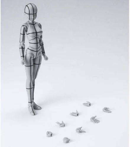 Vista 3 de TAMASHII NATIONS - Body Chan - Wireframe (contorno de alambre) -(versión color gris), Bandai Spirits S.H.Figuarts