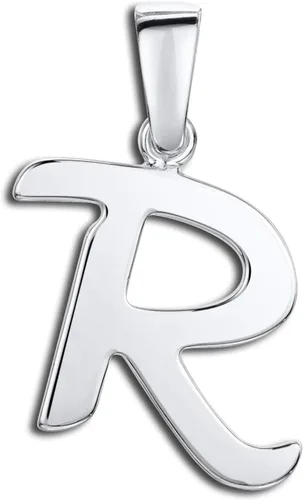 Amberta Colgante de plata de ley 925 letras del alfabeto, dije personalizado para mujer, símbolo apilable, varios estilos, Metal