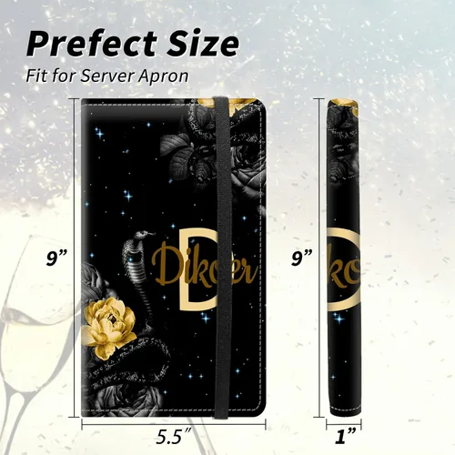 Vista 80 de Diseña Tus Propios Libros de Servicio con Nombre e Iniciales para Camareras, Dikoer Libro de Servicio de Camarero Personalizado con Nombre