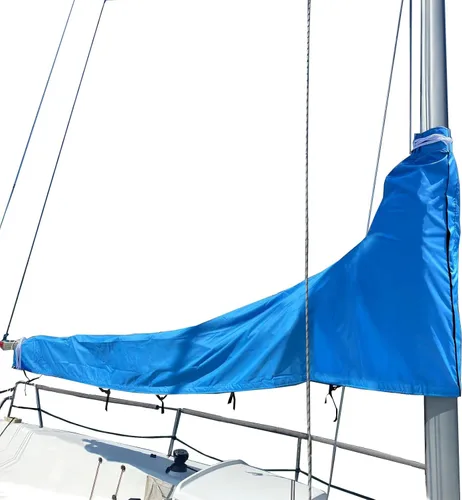 Vista 15 de SavvyCraft Cubierta impermeable de pluma de vela principal, cubierta de vela principal 600D resistente a la intemperie, longitud de pluma de 7 a 8