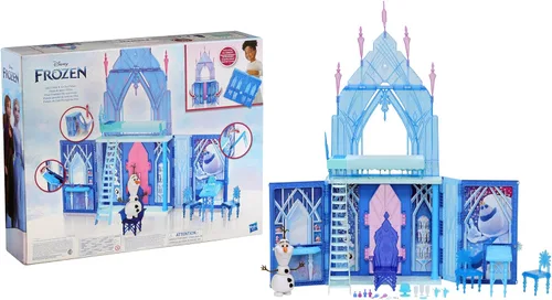 Vista 2 de Disney Frozen 2 Elsa's Fold and Go Ice Palace, Castle Playset, Toy for Kids Ages 3 and Up