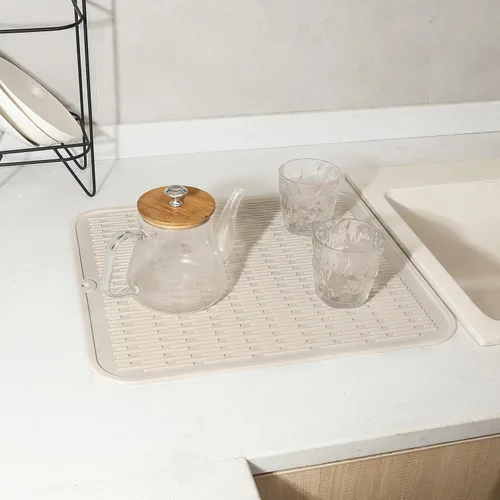 Vista 977 de MicoYang Alfombrilla de Silicona para Secar Platos de Múltiples Usos, Fácil de Limpiar, Ecológica, Alfombrilla de Silicona Resistente al Calor