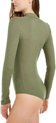 Vista 2 de Self Esteem Body acanalado de manga larga para mujer Juniors, Deep Lichen, S