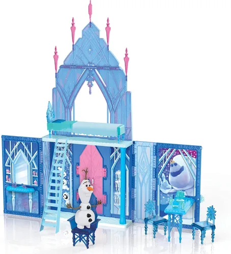 Vista 5 de Disney Frozen 2 Elsa's Fold and Go Ice Palace, Castle Playset, Toy for Kids Ages 3 and Up
