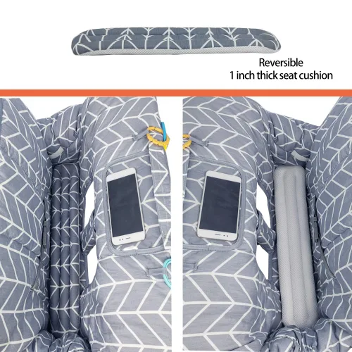 Vista 10 de Funda para carrito de compras para bebé de algodón, lavable a máquina para bebés, niños pequeños, niños o niñas, grandes (lindas)