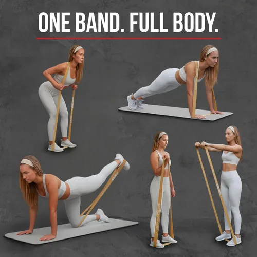 Vista 5 de Resistance Bands Set for Workout – Long Exercise Bands for Strength Training, Pull Up Assistance & Home Gym – Fitness Bands for Men & Women