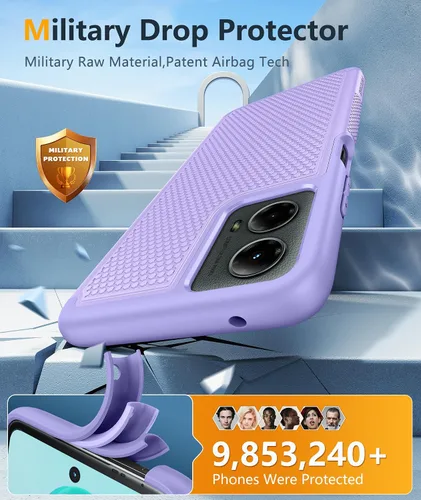 Vista 587 de FNTCASE Funda para iPhone 17 Pro: Fundas delgadas translúcidas de color azul claro compatibles con MagSafe, protección completa de la cámara