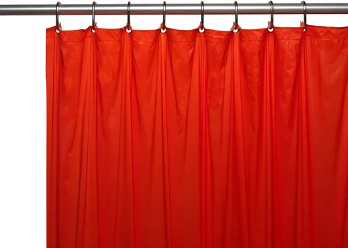Vista 7 de Cortina de regadera de vinilo de calibre 3 con ojales de metal, de Carnation , PVC, Marrón, 72" x 72