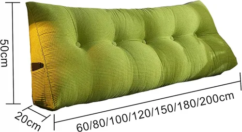 Vista 7 de Triangular Headboard Pillow Bed Wedge Pillow Large Reading Pillow Comfortable Lumbar Bed Pillow Reading Backrest Cushion with Removable Washable