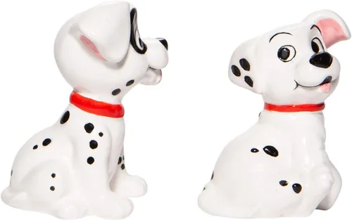 Vista 4 de Enesco 6007222 Disney Ceramics 101 Dálmatas Lucky and Patch - Juego de salero y pimienta para especias (3 pulgadas), multicolor
