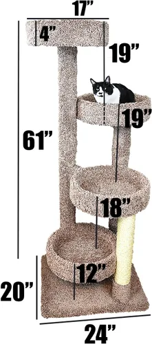 Vista 2 de New Cat Condos Árbol para gatos, beige
