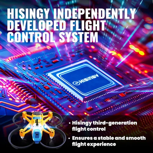 Vista 5 de HISINGY Firefly FPV Drone Kit, dron FPV para niños y principiantes, mini dron con cámara, control por aplicación, retención de altitud, grabación