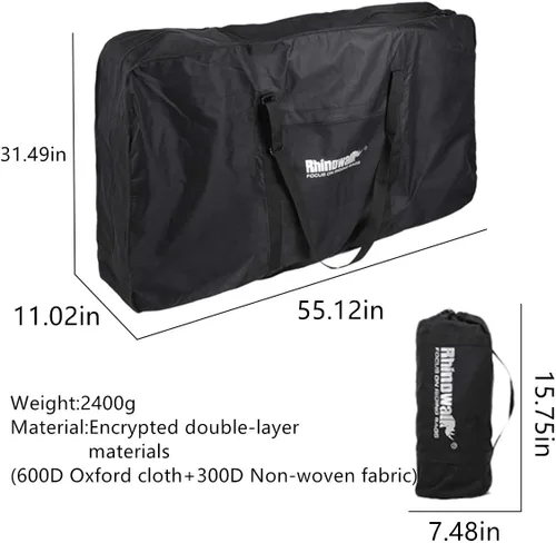 Vista 2 de Bolsa de transporte plegable para bicicleta de carretera MTB de 26-29 pulgadas