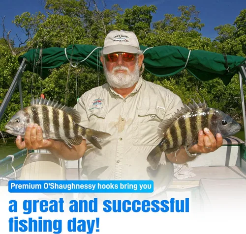 Vista 9 de AGOOL 34007 O'shaughnessy - Gancho de pesca para agua salada y agua dulce (acero inoxidable, forjado, mango largo)