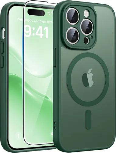 Vista 284 de FNTCASE Funda para iPhone Air: [Compatible con Magsafe] Fundas translúcidas mate con [protección completa de la cámara] [protector de pantalla]