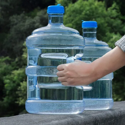 Vista 7 de LIOOBO Contenedor de agua para acampar para beber: jarra de agua de plástico botella grande para senderismo, montañismo, picnic, pesca, coche, blue