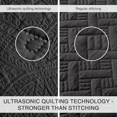Vista 262 de Edredón de cama tamaño queen Love's cabin, color azul, para cama de verano, de microfibra ligera, estilo moderno, para todas las estaciones, 3