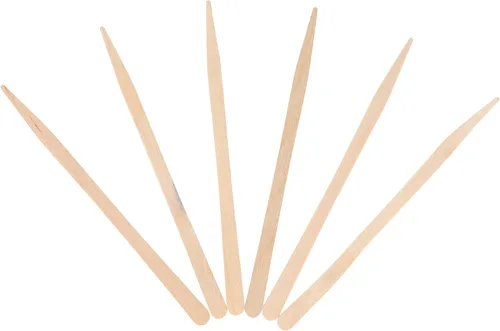 Vista 2 de KingSeal - Púas de sándwich de madera de abedul natural, 3000 unidades, palillos de aperitivos, palos de encerado de salón, 3.5 pulgadas de largo