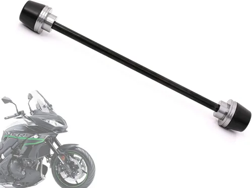 Vista 4 de MC MOTOPARTS Compatible con Z900 RS Café 2018-2019 Titanio eje rueda delantera horquilla Sliders Protectores Crash Protector