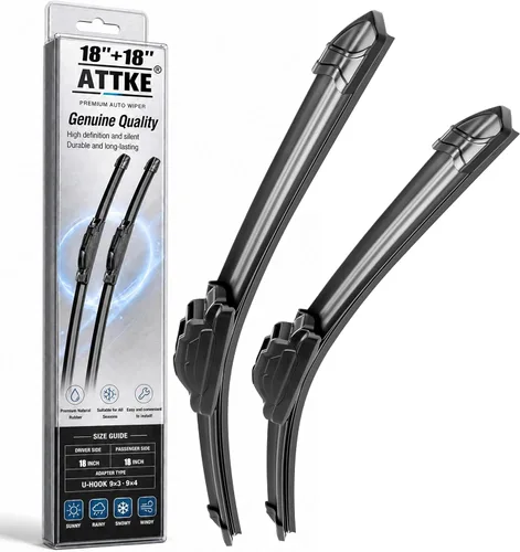 Vista 13 de ATTKE Escobillas limpiaparabrisas delanteras de calidad OEM para Jeep Wrangler 1997-2006/Porsche 911 1978-1994/Suzuki Samurai 1986-1995