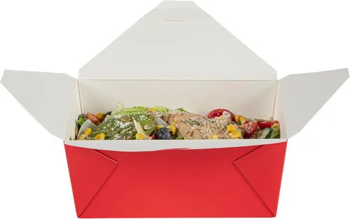 Vista 286 de Restaurantware Bio Tek - Cajas para llevar de 30 onzas, 200 loncheras para llevar, cierre de tabulación, resistentes al calor, desechables, de papel