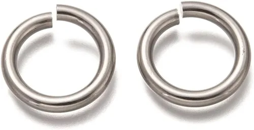 Vista 33 de HDSupplies 100 anillos de acero inoxidable 304 en tono negro, calibre 18 de 0.236 in (0.039 pulgadas de grosor)