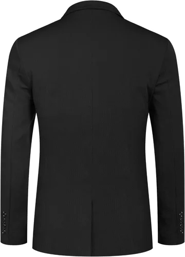 Vista 3 de COOFANDY Chaqueta casual para hombre, ajuste delgado, abrigo deportivo de negocios, chaquetas de un botón