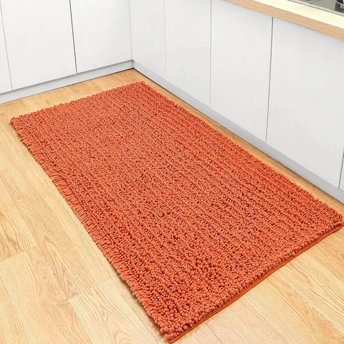 Vista 229 de FLOLEOPA Alfombras de baño de microfibra suave y esponjosa, tapetes de baño absorbentes, antideslizantes, lavables a máquina y de secado rápido
