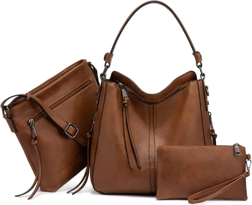Realer Bolsos de mano Hobo, bolsos para mujer, bolsos de cuero y bolsos de mano, bolsillos, bolsos cruzados grandes