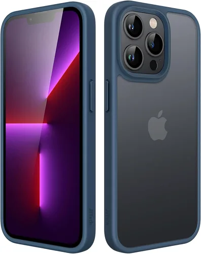 Vista 31 de JETech Funda mate para iPhone 13 Mini de 5.4 pulgadas, a prueba de golpes, protección contra caídas de grado militar, cubierta trasera translúcida