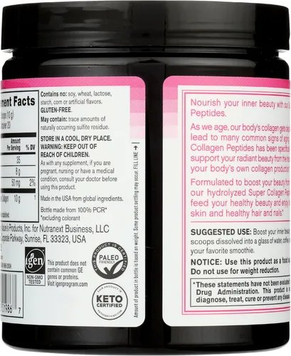 Vista 2 de Neocell Super Colágeno Polvo A 6,600 mg Colágeno Tipos 1 y 3 - Sin Sabor - 7 Onzas