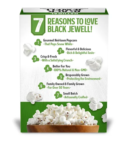 Vista 3 de Black Jewell Gourmet - Palomitas de maíz para microondas, naturales, 10.5 onzas (paquete de 3)