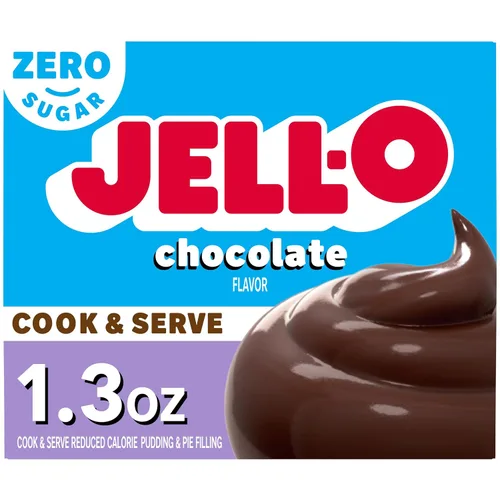 Vista 10 de Jell-O Cook & Serve - Mezcla de relleno de pudín de chocolate y pastel (paquete de 24 unidades, cajas de 5 onzas)