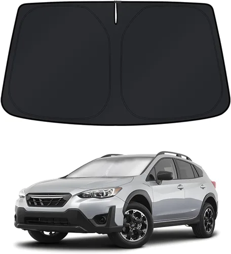 Vista 29 de KUST - Parasol plegable para parabrisas para BMW X1 E84, accesorios 2011 2012 2013 2014 2015, protector de visera de sol ajustable que bloquea