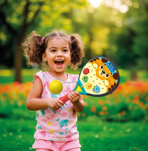 Vista 8 de Clementoni Baby Padel - Interactive toy for children 12 months Educational rocket with sounds, lighting and motion detection Learning numbers