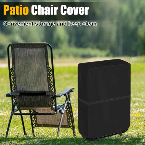 Vista 7 de AHIER Oxford - Funda para silla plegable de gravedad cero para exteriores, impermeable, para patio, playa, césped, con bolsa de almacenamiento