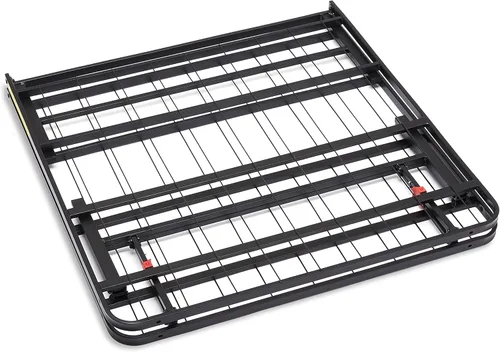 Vista 54 de Marco de cama plegable de metal de 14 pulgadas con montaje sin herramientas, no necesita un somier - completo - Básicos de Yaxa