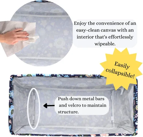 Vista 324 de NGIL Bolsa de comestibles reutilizable extra grande plegable de gran tamaño para comestibles, almacenamiento, picnic, playa, Estampado