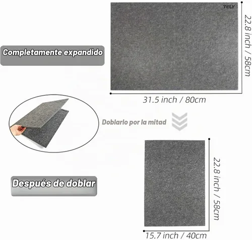 Vista 4 de TELY Tablero de Rompecabezas Plegable Tapete de Fieltro para hasta 2000 Piezas de Rompecabezas, Plegable para Fácil Almacenamiento de Rompecabezas